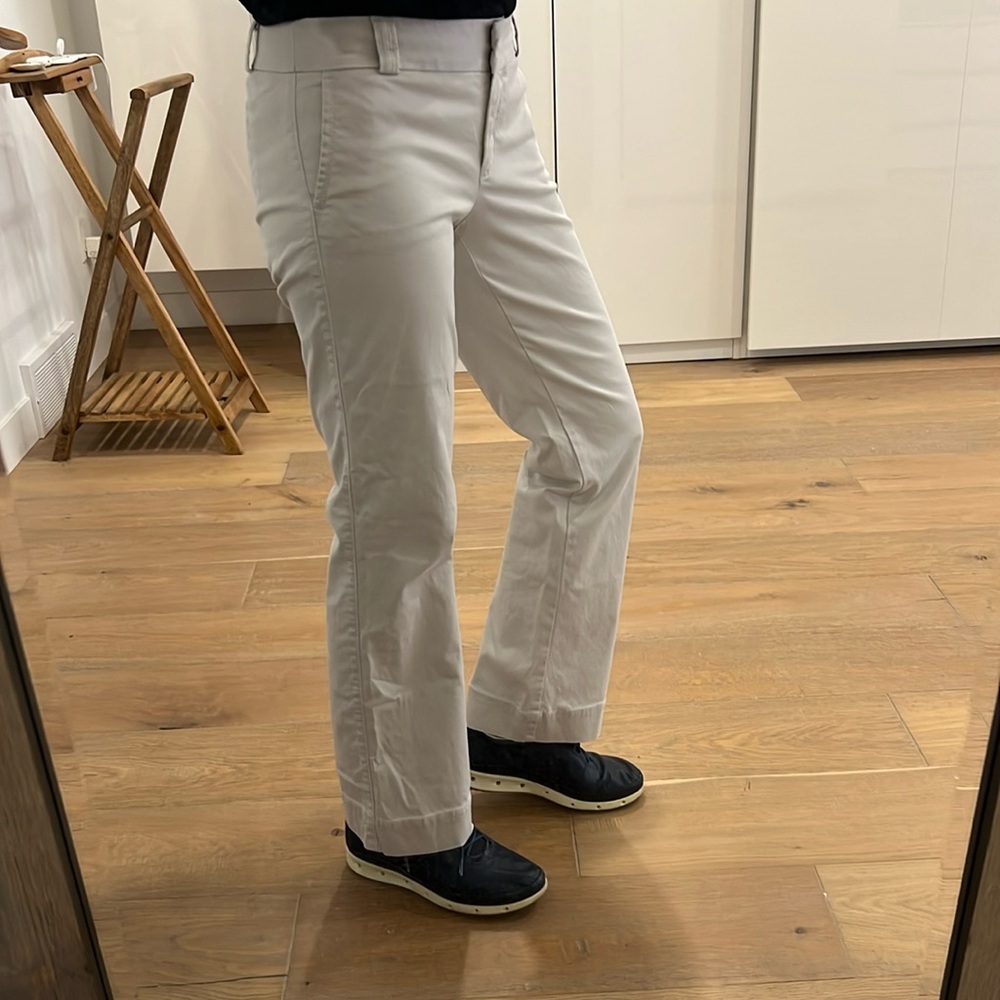 J. Crew City Fit Stretch Khaki Pants (4S)